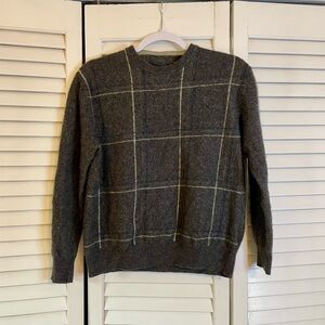 Vintage Cashmere Plaid Sweater